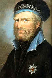wikipedia: Herzog Friedrich Wilhelm von Braunschweig-Oels, genannt der Schwarze Herzog, gemalt im Jahr 1809, Pastell auf Holz/Pergament, 37x30cm